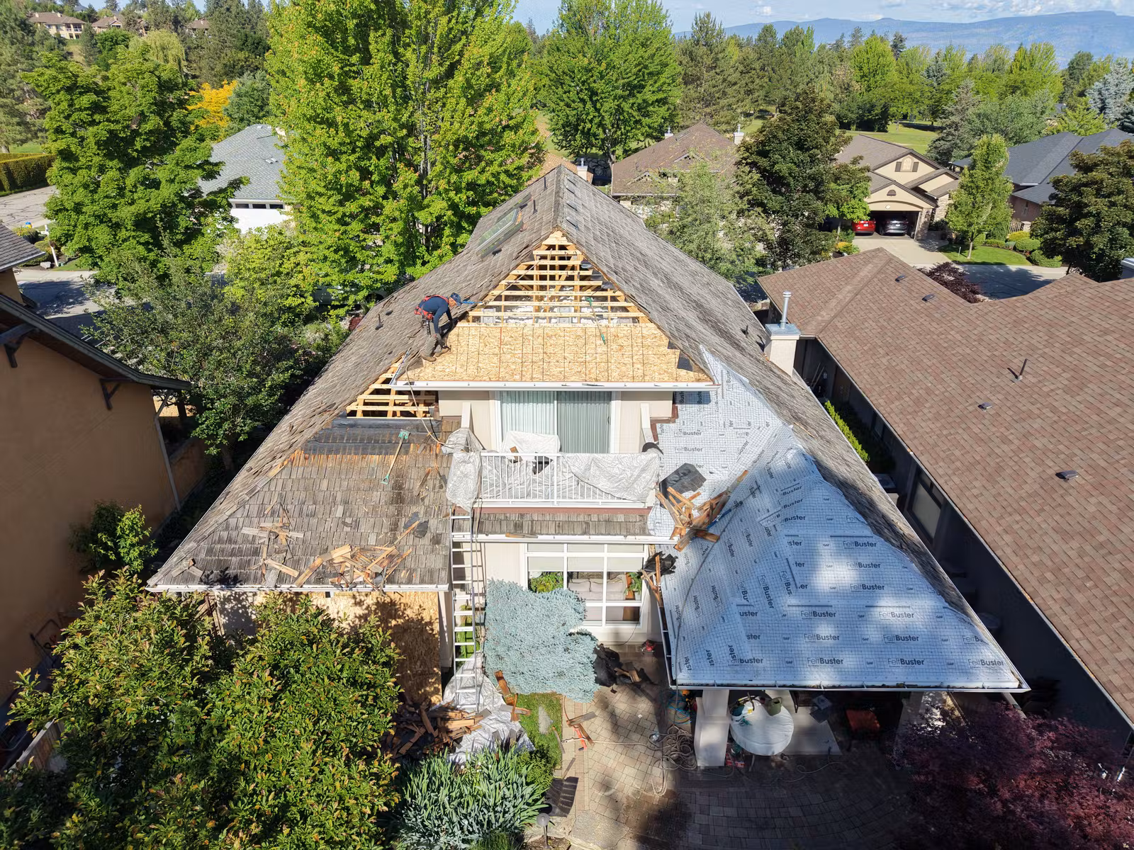 Gallagher's Canyon Roof Replacement in East Kelowna